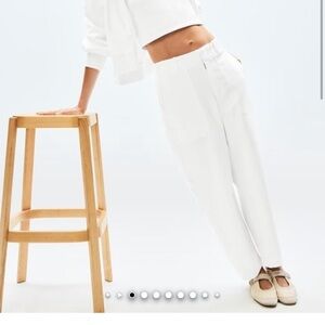 Athleta Skyline Barrel Pants-Women's White Pants